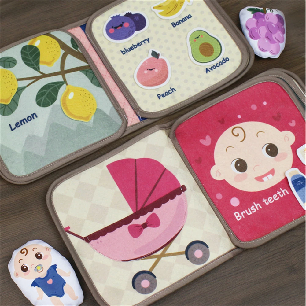 Quiet Book Toys para Bebés Meninos e Meninas, Busy Board, Educação Infantil, Resistente a Rasgos, Aprendizagem Brinquedos, Bebés Presente Repetitivo