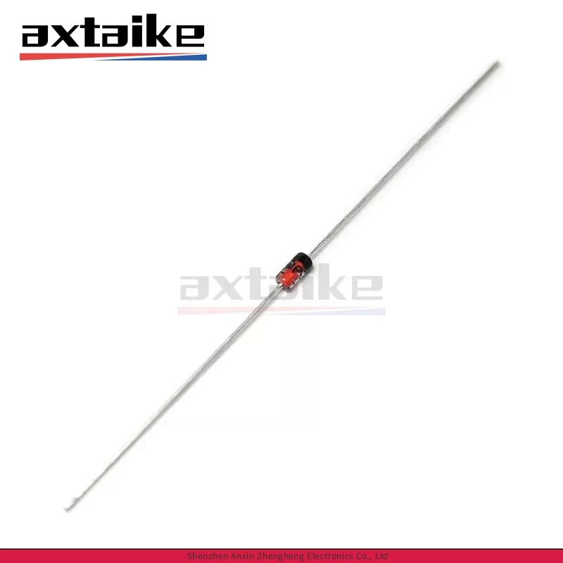 100PCS 1N60 DO-7 1N60P IN60P IN60 DO-35 45V 50mA Schottky Barrier Diodes TV Radio FM Detection DIP Can replace 2AP9