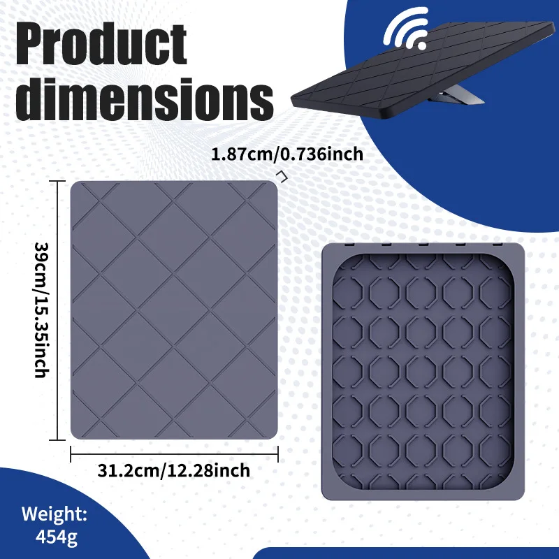 Silicone Protective Case for Starlink V5, Full Body Cover Shockproof Weatherproof Signal Friendly for RV Camping Boat Roof