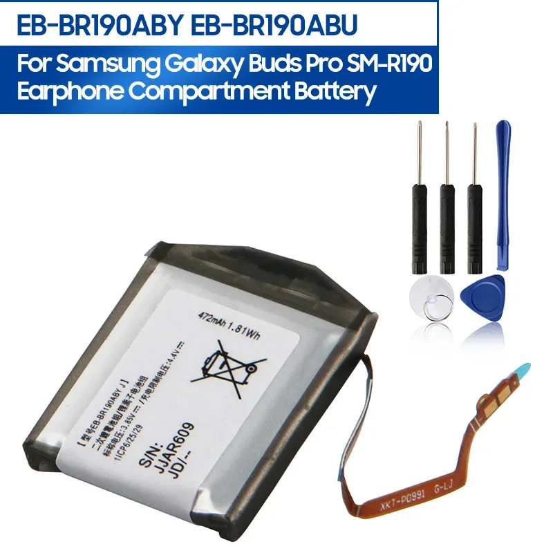 

472mAh Replacement Battery EB-BR190ABY EB-BR190ABU For Samsung Galaxy Buds Pro SM-R190 EP-QR190 EP-QR190 Earphone Compartment