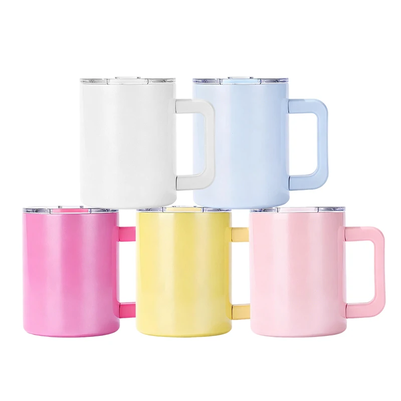 

25 шт., бесплатная доставка, США, 12 унций, красочная нержавеющая сталь, изолированная сублимационная пустая кофейная стакан, походная дорожная кофейная кружка Wang