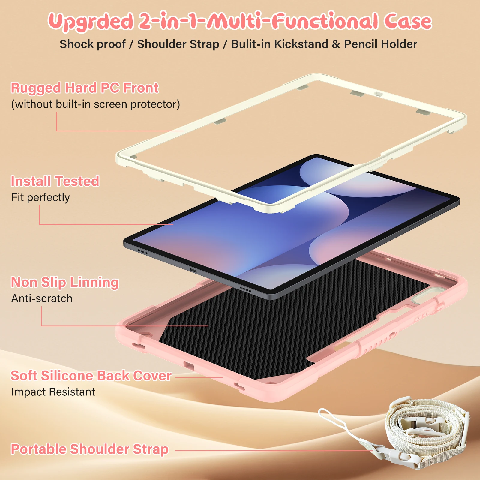 Stand Kids Case For Samsung Tab S10 S9 S8 S7 FE Plus 12.4