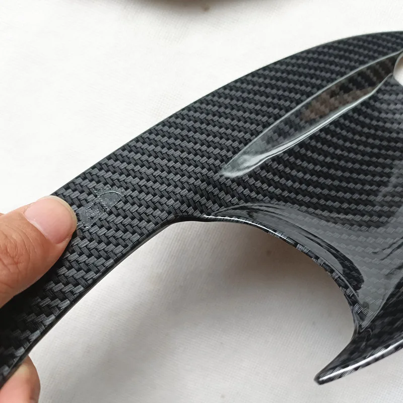 لشركة هيونداي سانتا في سانتا في TM 2019 2020 2021 2022 اكسسوارات مقبض الباب إكسسوارات خارجية لأبواب السيارات تقليد البلاستيك ألياف الكربون #2