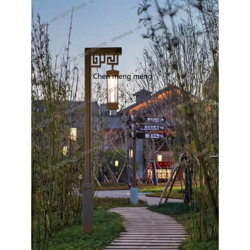 Outdoor waterproof Chinese high pole street light Outdoor landscape community B & B light Park decorative light