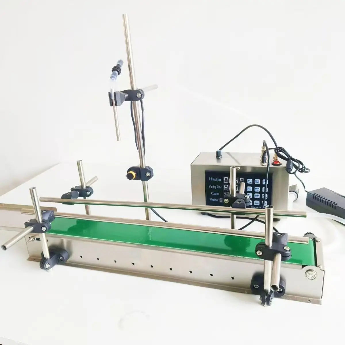 

%a for Line Single Head Auto Wine Beer Beverage Small Scale Bottle Liquid Water Filling Machine Digital Control Pump Filler*