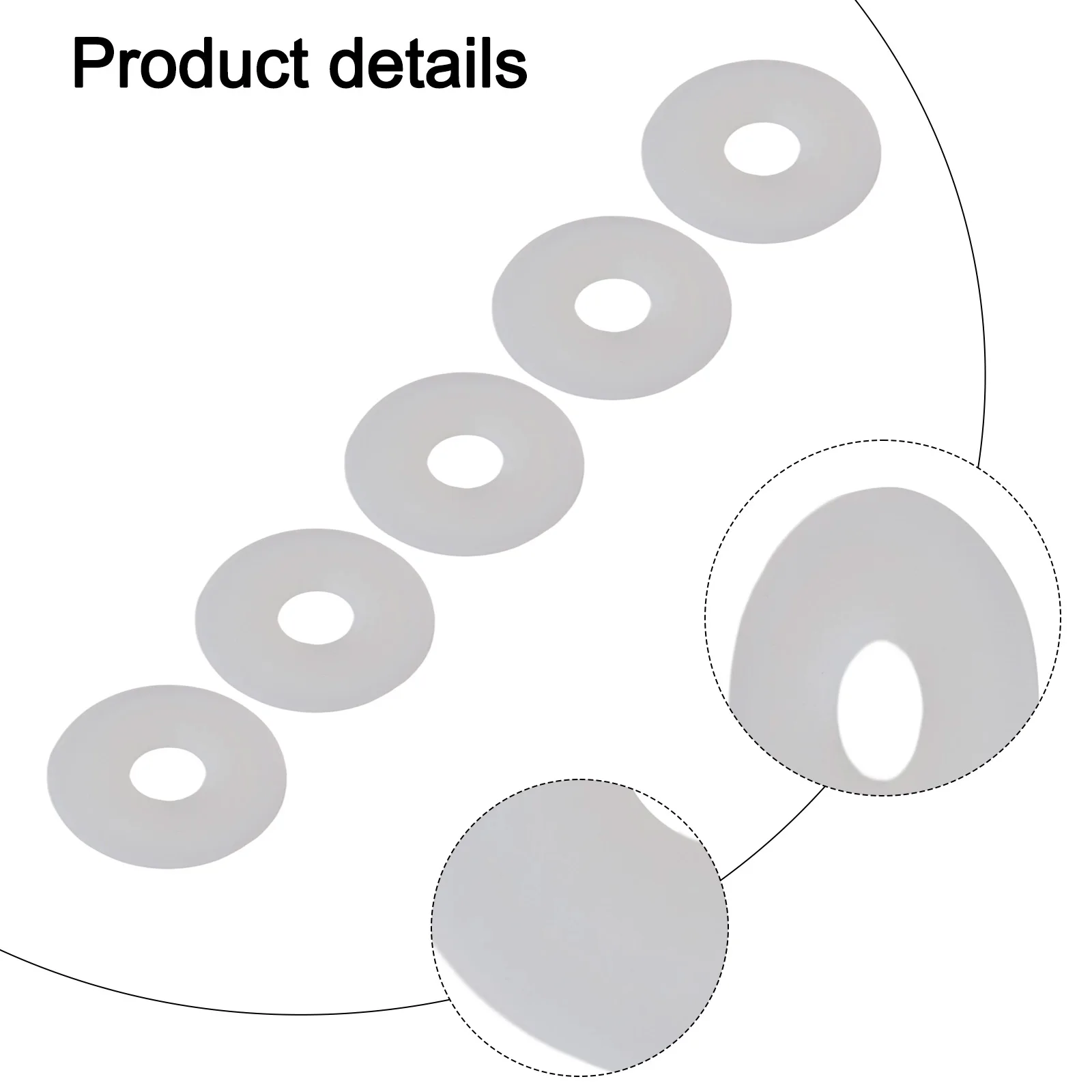 Rubber Seal Washer Toilet Flush Valve Seal DIY Plumbing Repair Easy Installation Efficient Water Management For Siamp