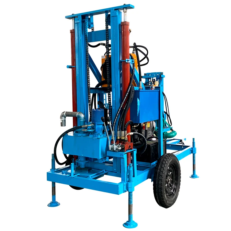 Customized Crawler Hydraulic Well Drilling Rig Rotary diesel Well Drilling Machine for sale