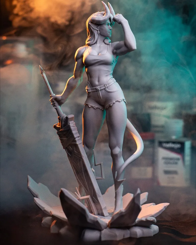 1/24 Scale Resin Figure Assembled Model Kit Fantasy Hobby Miniature Sculpture Malevola Unassembled and Unpainted