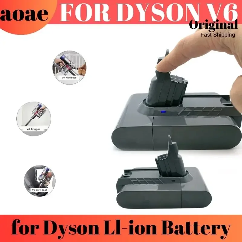 

Перезаряжаемая батарея 21,6 в 12800 мАч для пылесоса Dyson V6 DC58 DC59 DC61 DC62 DC74 SV09 SV07 SV03 965874-02