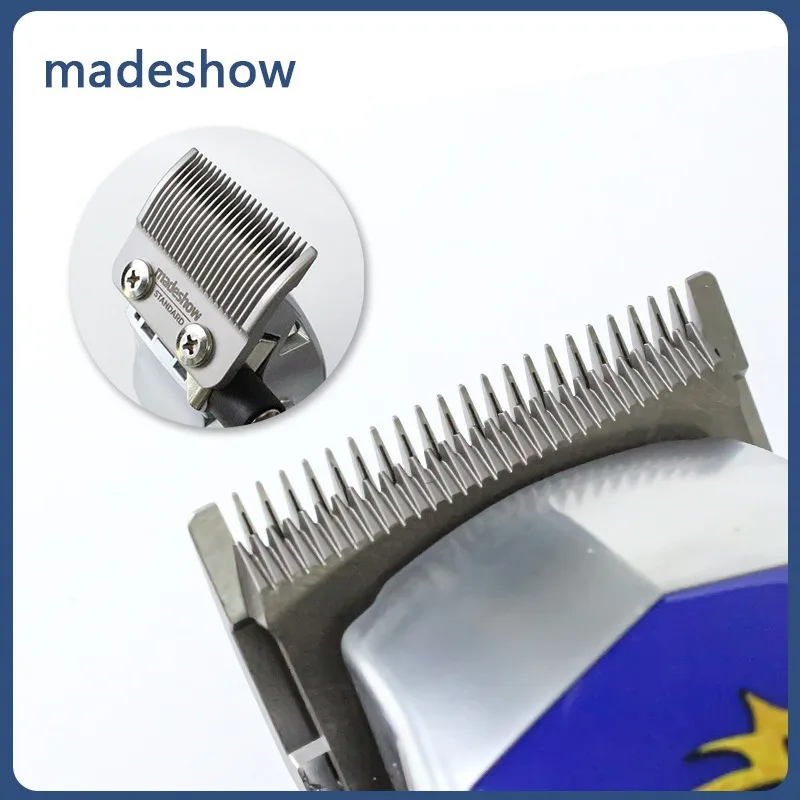 D6 m10 m11 madeshow d0 d7 salão de beleza profissional masculino barbeiro sem fio máquina de cortar cabelo aparador dlc lâmina banhada titânio 7200rpm