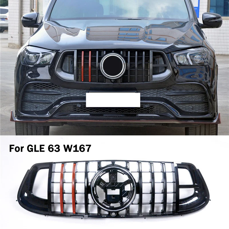 Front Grille Grill Bumper Engine Cooling Grid Car Parts Accessorie For Mercedes Benz GLE63 W167 C167 2020-2023 Year For Brabus