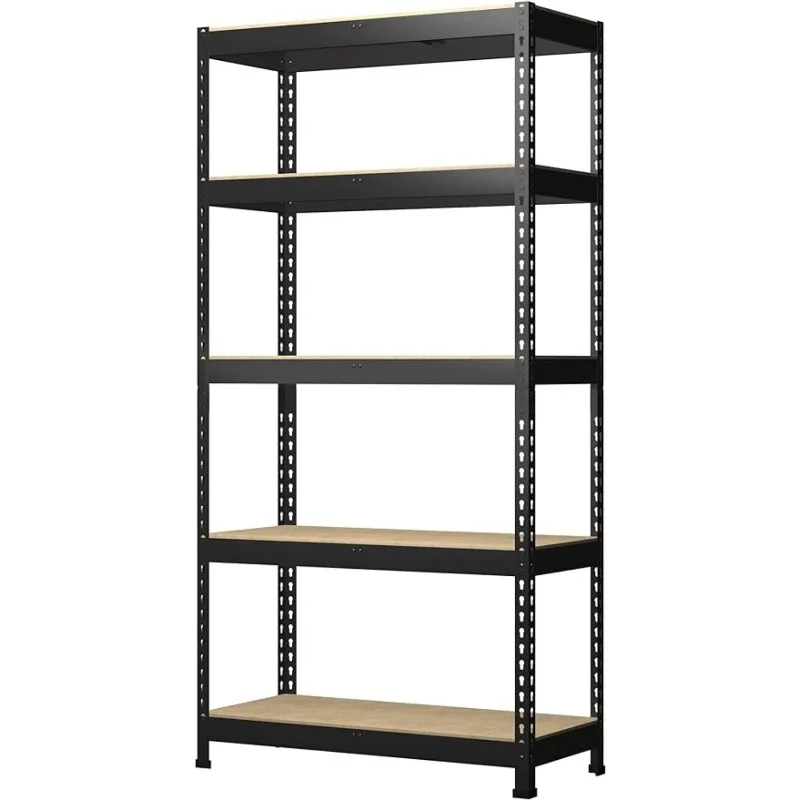 

Heavy Duty Storage Shelves - 35.5" W x 16" D x 71" H 5-Tier Adjustable Metal Garage Shelving Unit, Standing Utility Shelf Racks