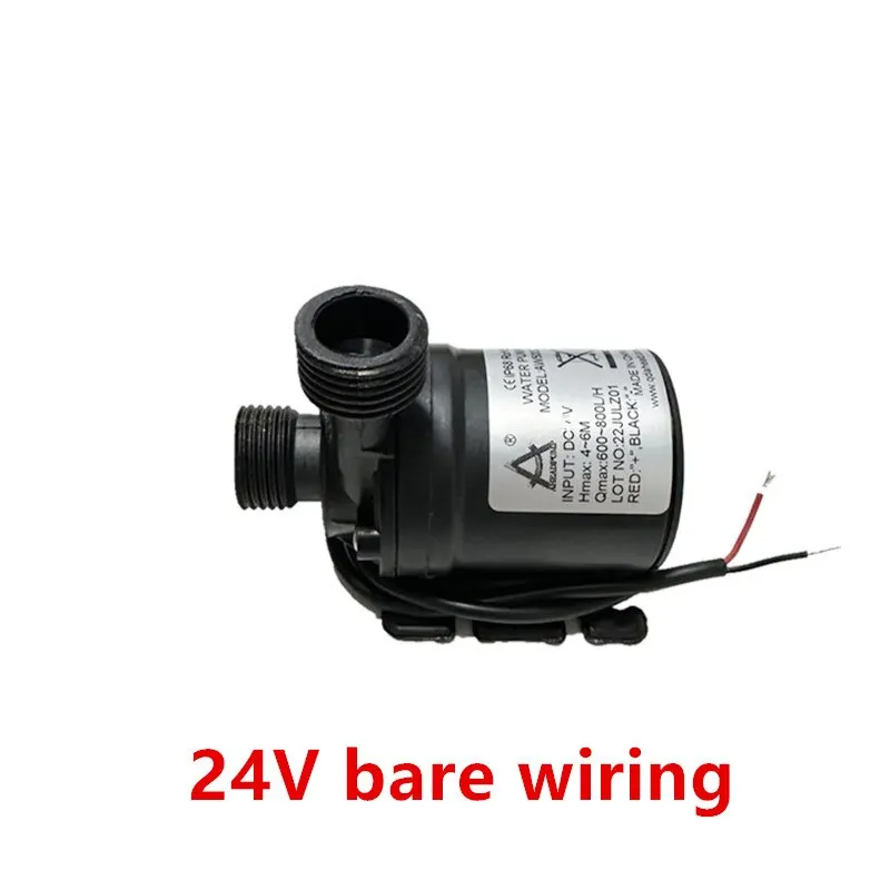 Water Pump 12v High Pressure Ultra Quiet Solar DC 24V Lift 5M 800L/H Brushless Motor Submersible Water Pumps Quick Break Joint image 3