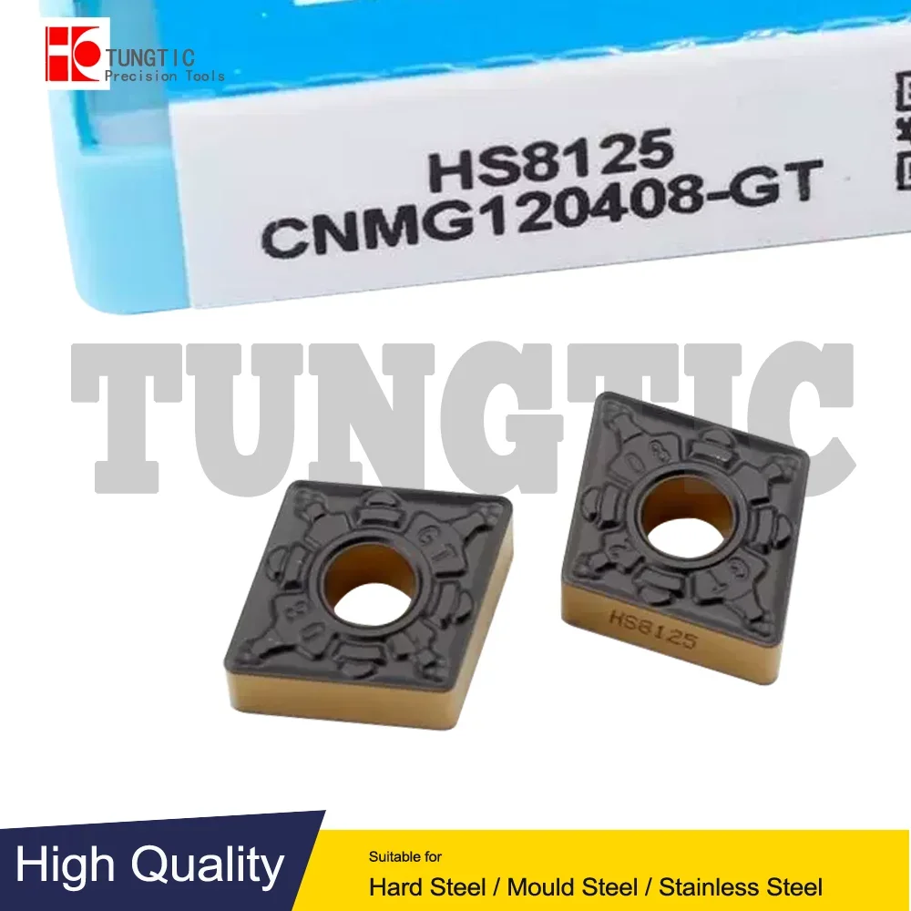 

CCMT120408-GT CCMT120404-GT CCMT120412-GT HS8125 Твердосплавные токарные резцы Токарные пластины Для обработки стали