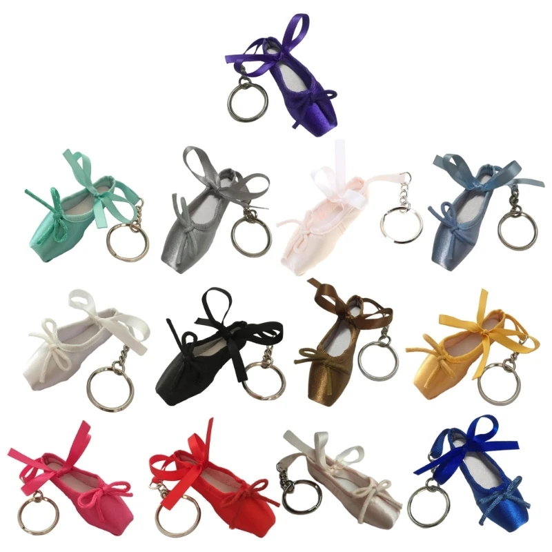 

Lovely Ballet Shoe Keyring Stylish Pendant Keychains Ballet Shoe Keyrings Dropship