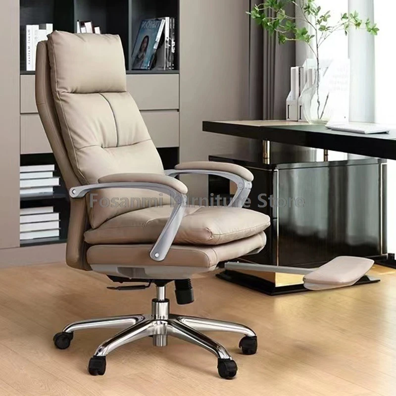 Ergonomic Office Chair with Linked Armrests and Hidden Footrest Comfort Gaming Computer Chair Soft Home Desk Swivel Gamer Chairs