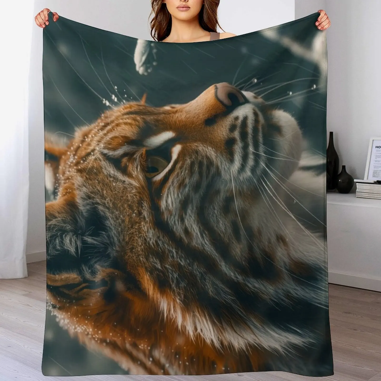 

Bobcat Winter Throw Blanket Retros Extra Large Throw Hairy Designers Blankets