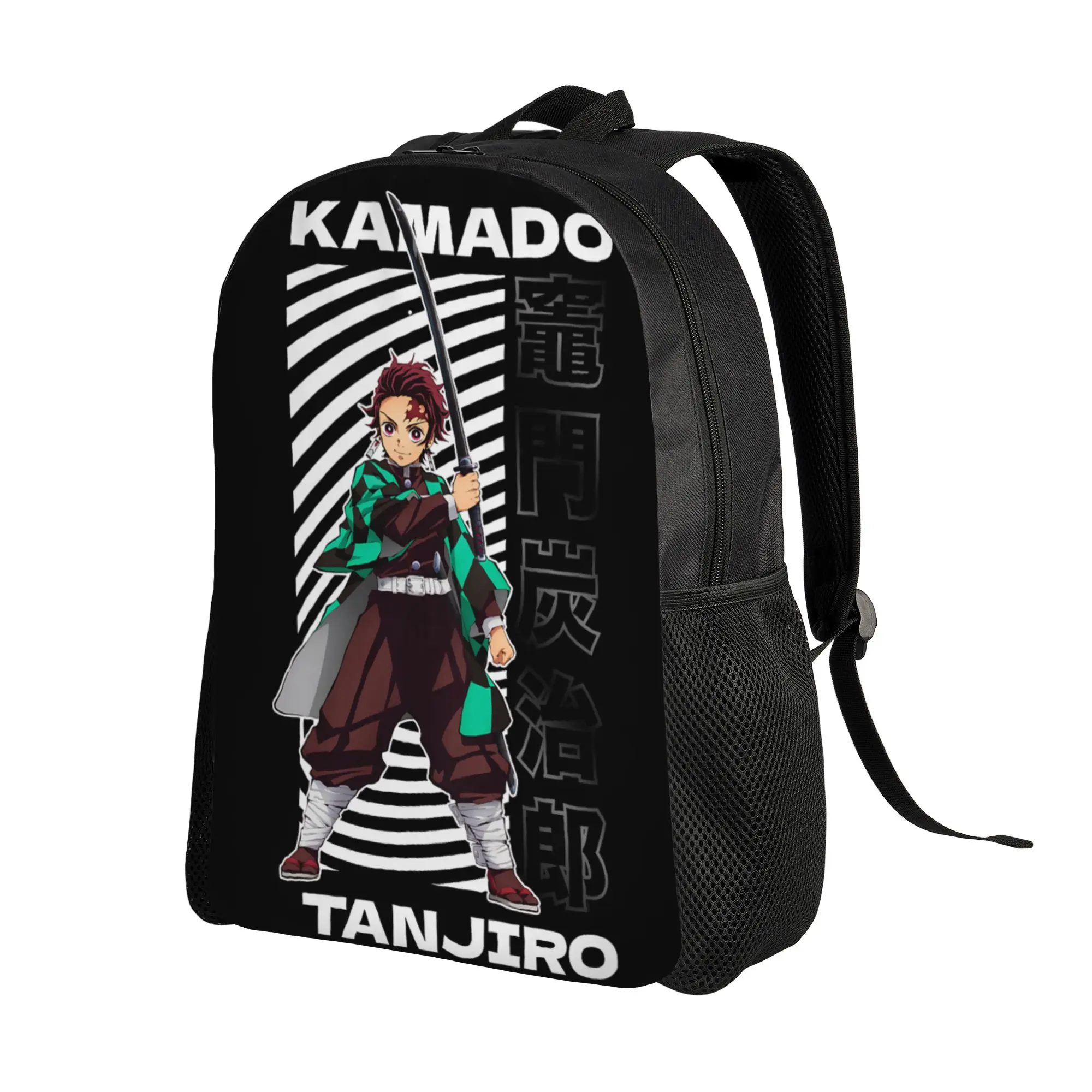 Demon Slayer Kimetsu no Yaiba Tanjiro Kamado Bold Spiral Daypack mochila High Large Capacity Rucksack