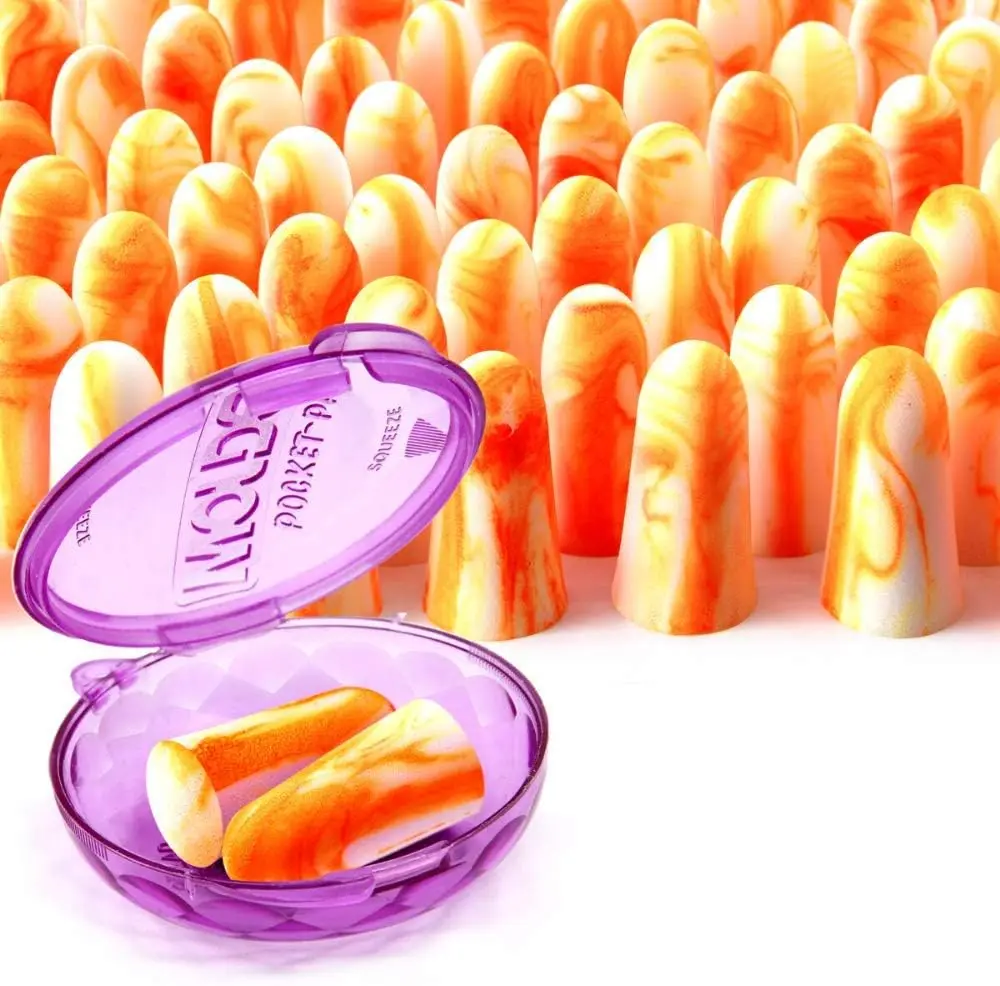 

Soft Foam Earplugs 100 Pairs for Sleeping Snoring Work Travel Shooting -33dB NRR Ultra Comfortable