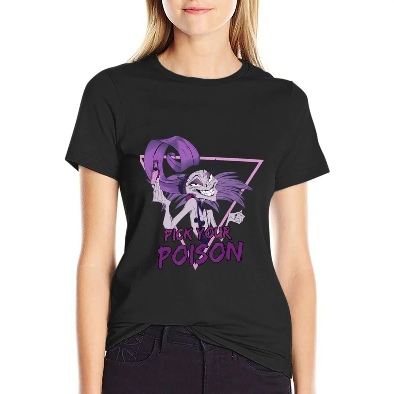 Villains Yzma Pick Your Poison Portrait \t T-Shirt customs sweat animal prinfor blacks oversized workout shirts for Women