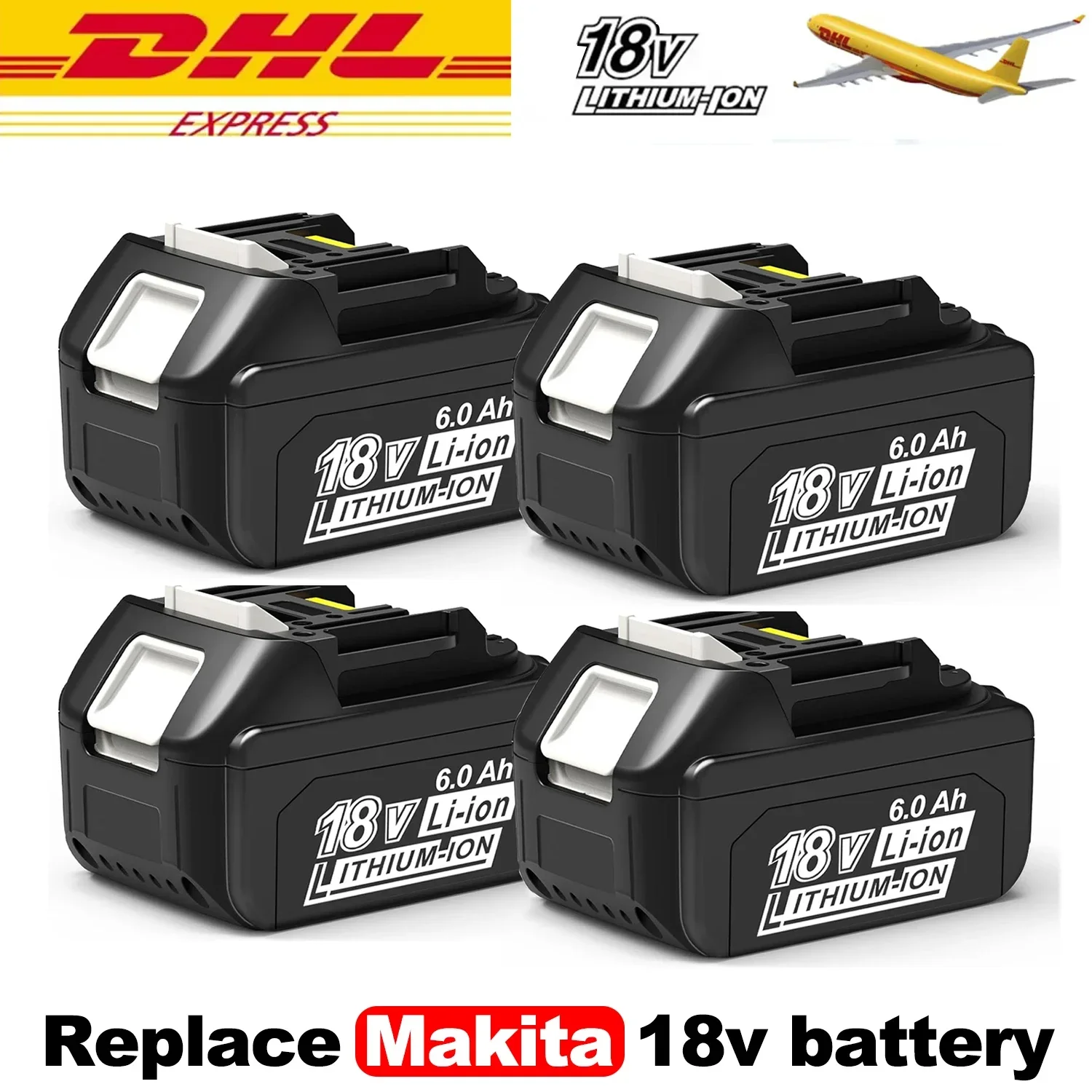 

BL1860 6AH For Makita 18V Battery Power Tools Li-ion Replacement LXT BL1850 BL1840 for 18 V Screwdriver with BMS 18V