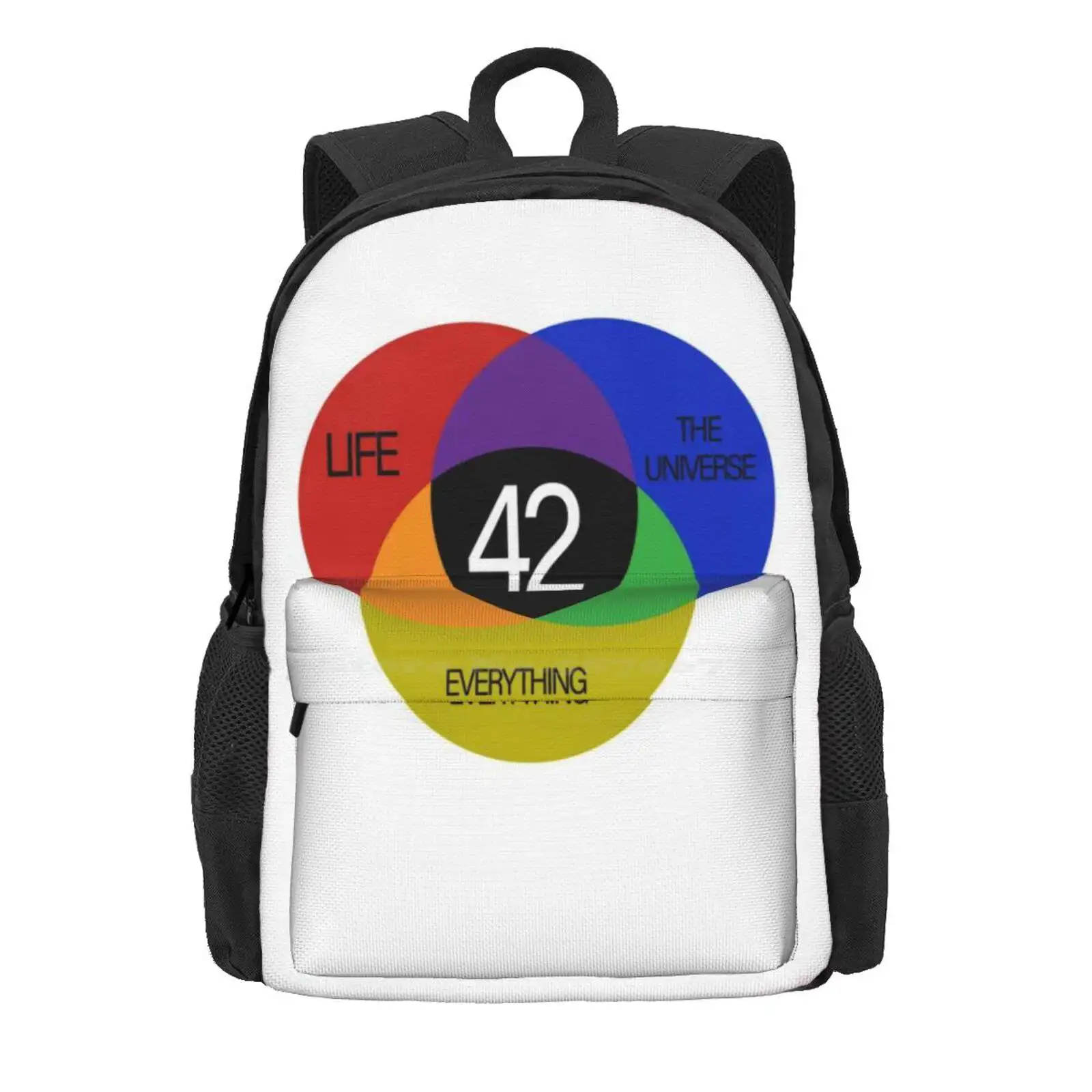 42 The Answer To Life The Universe And Everything Hot Sale Schoolbag Backpack Fashion Bags Comedy Forty Two Science Fiction