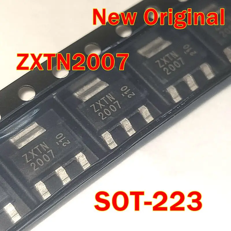 

ZXTN2007GTA marking code:ZXTN2007 SOT-223 New Original 30V NPN MEDIUM POWER LOW SATURATION TRANSISTOR