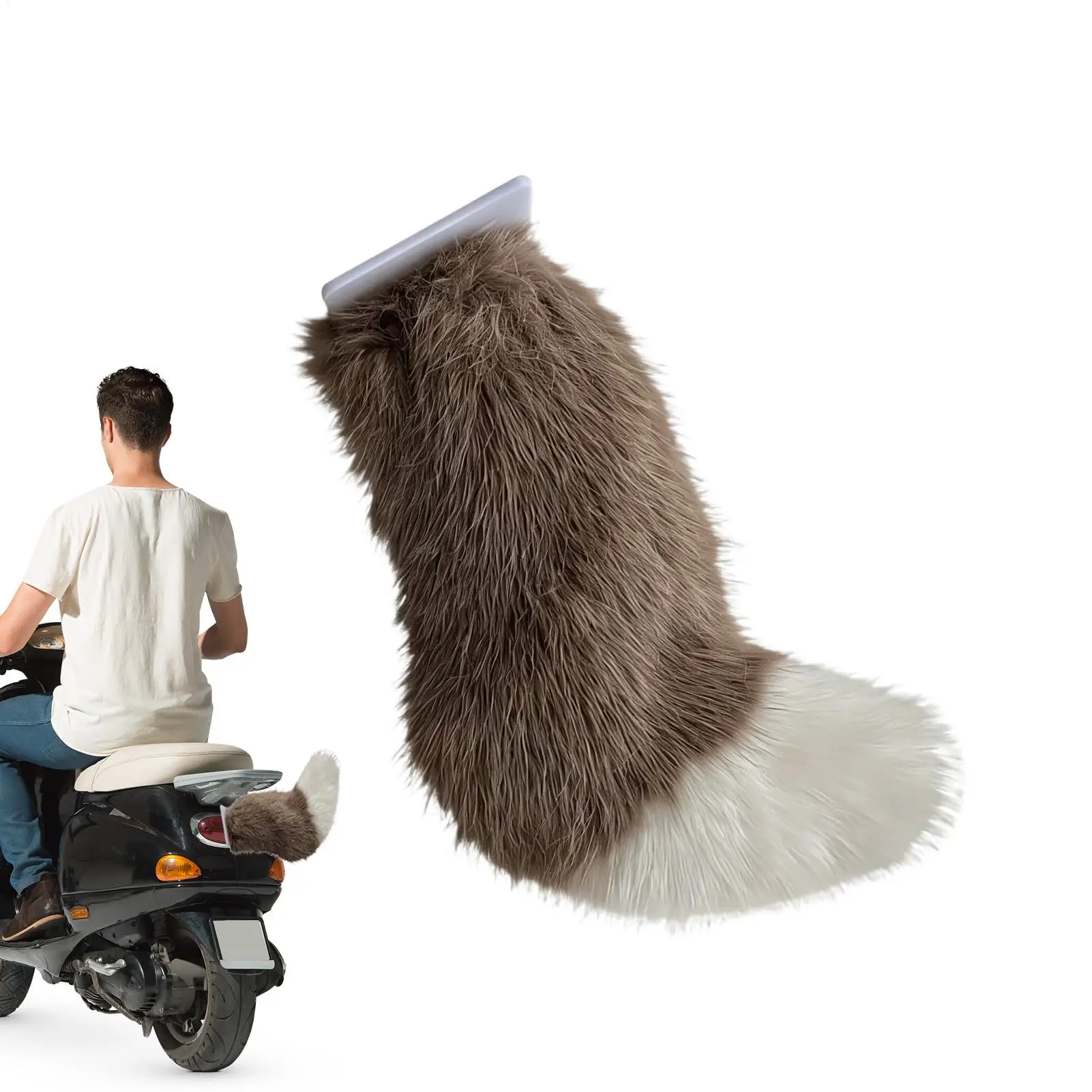 

Cat Tail For Car Remote Control Self-Adhesive Wagging Decoration Cat Tail For Car For Bumper Trunk RV Automotive Auto Vehicle