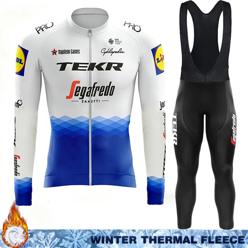 ملابس شتوية حرارية للرجال من الجيرسيه لركوب الدراجات من TEKR أطقم ملابس ركوب الدراجات من الصوف للرجال أطقم مايوه سترات Ciclismo Hombre للدراجة للرجال