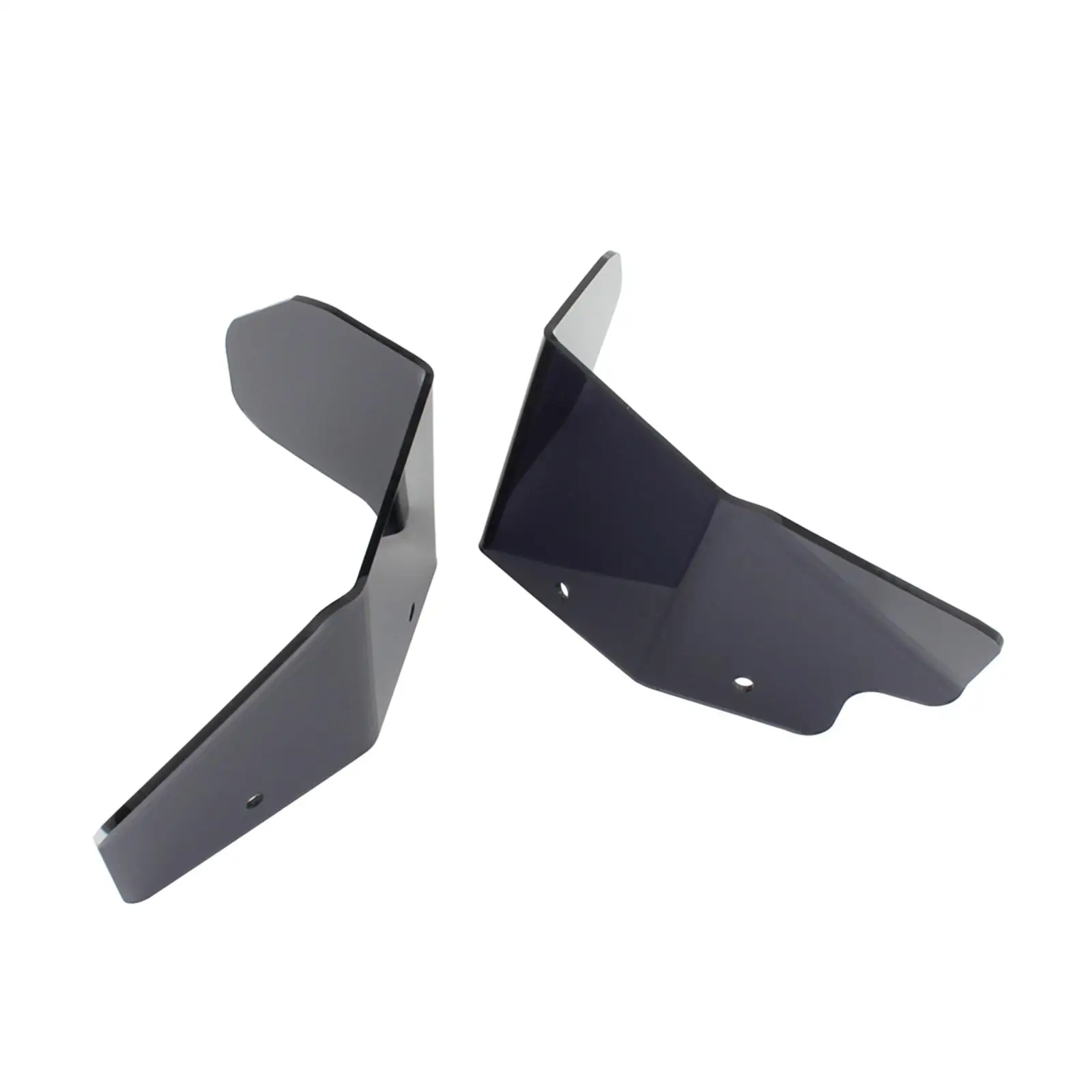 Acrylic Motorcycle Handguard Windscreen Protector Wind Deflector for Universal 25mm Handlebars Easy Install Spare Parts Pair