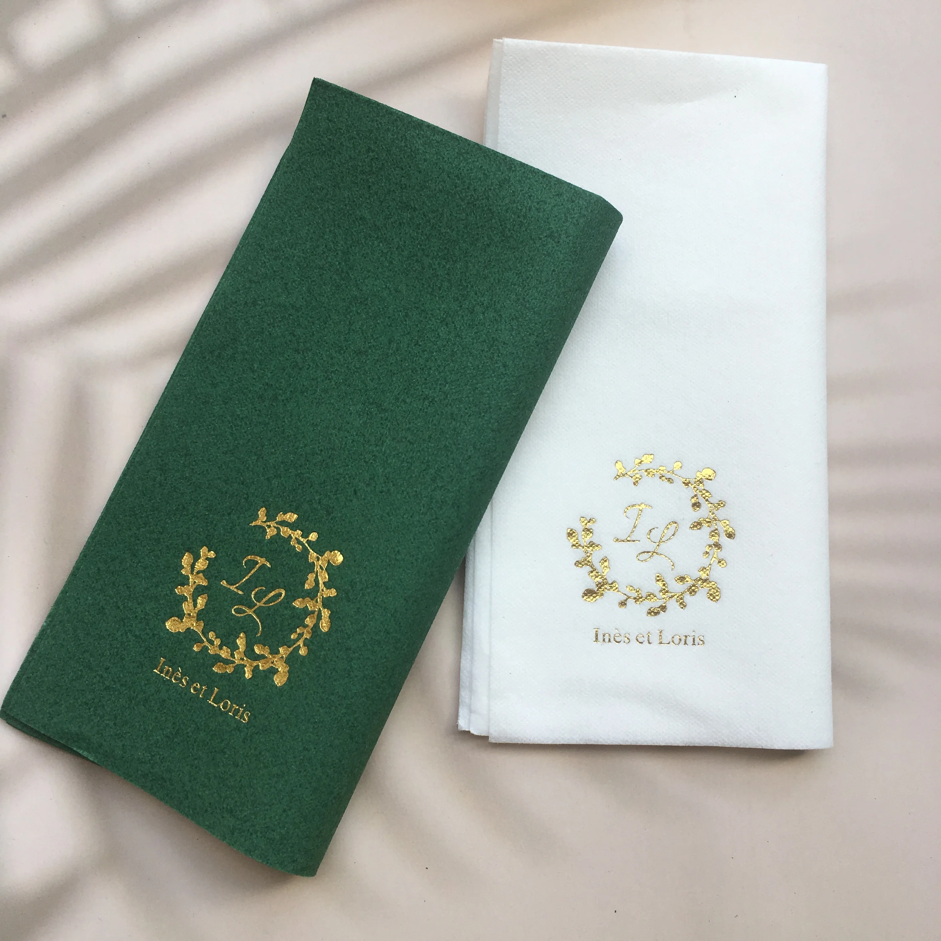 90 قطعة مناديل الزفاف الشخصية، مناديل كوكتيل مونوغرام، مناديل زفاف مخصصة، مناديل كوكتيل الزفاف، زفاف بسيط #4