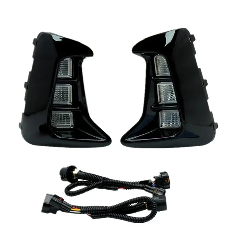 

Top!-DRL For KIA PEGAS Soluto 2018-2020 LED Daytime Running Lights Fog Lamp Signal Lamp, White Yellow Blue Light