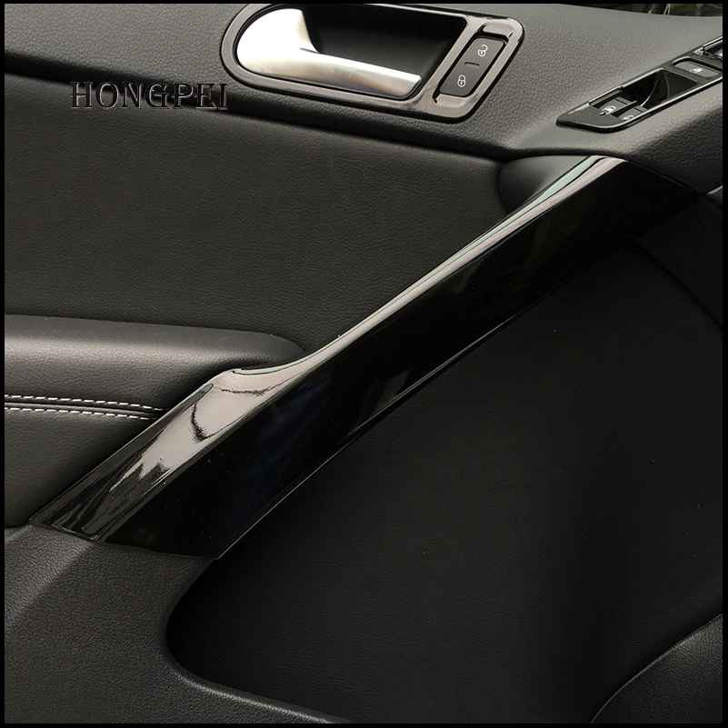 

Car Styling For VW Volkswagen Tiguan 2010-2015 Door Handle Holder Frame Cover Trim Sticker Auto Accessories