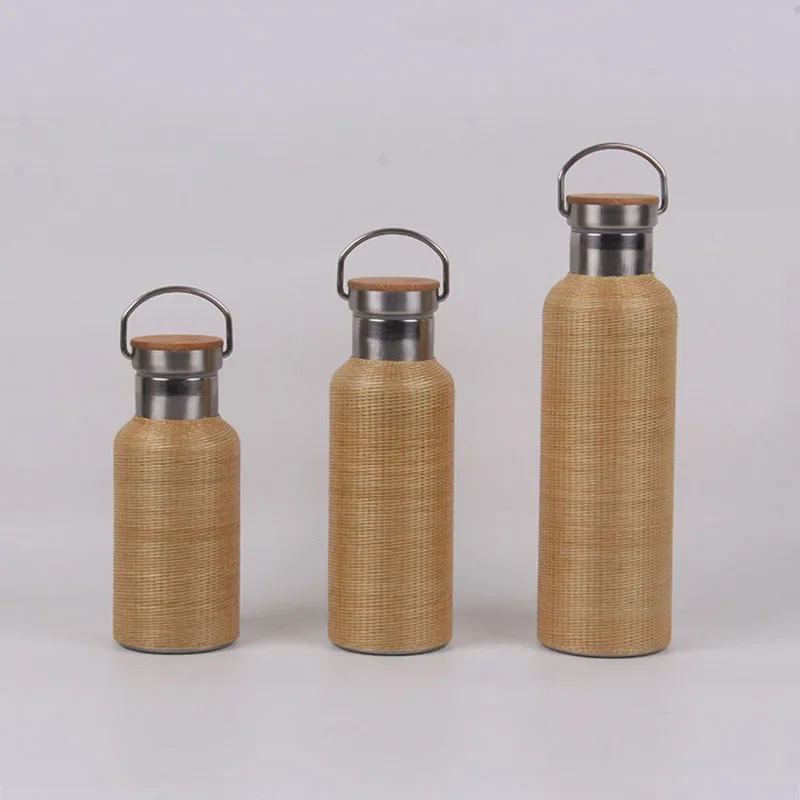 

Chinese Style Water Bottle Home Parts Tea Set Portable Thermos Kettle Handmade Bamboo Weaving Water Jug Large Capacity Teapot