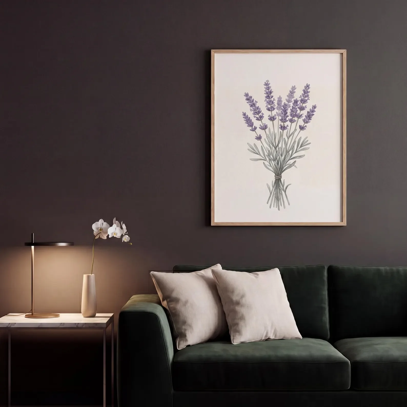 Lavender Print ,Canvas Wall Print,Modern Art Illustration,High‑Grade Home Decoration Artwork for Bedroom,Living Room,Office & In
