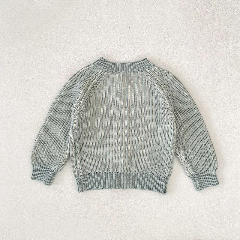 2026 ربيع جديد فتيات صغيرات يتدربن على المشي الفتيان الحياكة سترة سترة الوليد طفل الفتيات الفتيان سترة معطف 0-3 سنوات ملابس الأطفال