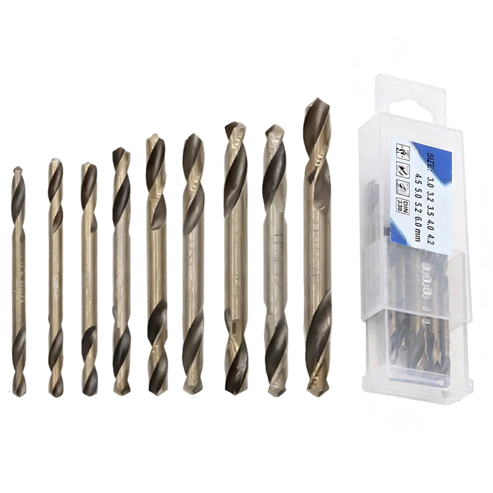 

Для прецизионного сверления, серебра, как на картинке, двухсторонние сверла, двухсторонние сверла для сверла по металлу, быстрое удаление стружки