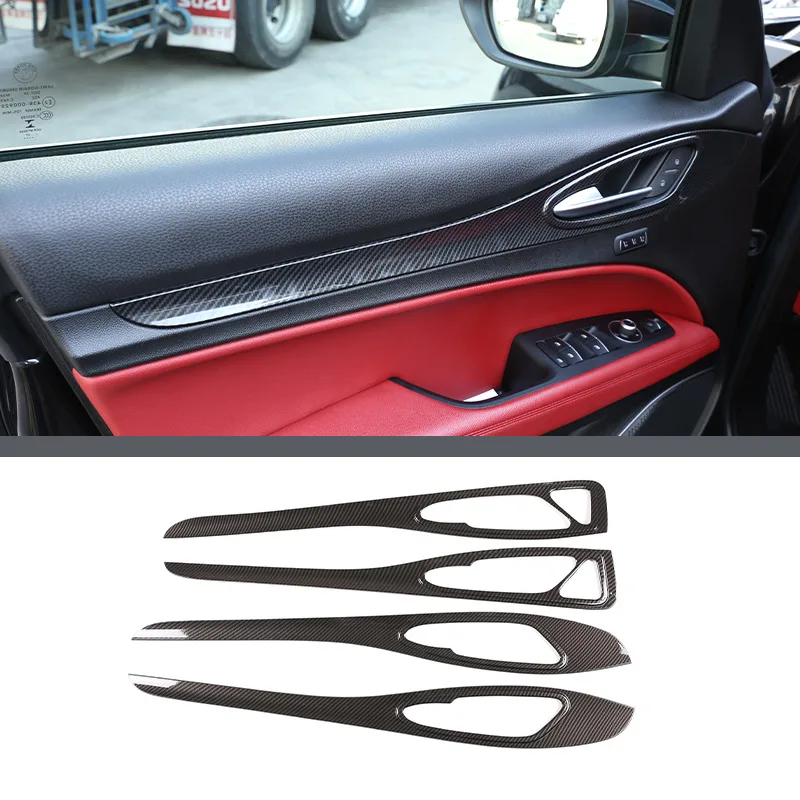 Abs Koolstofvezel Voor Alfa Romeo Stelvio 2017-2020 Auto-interieur Trim Sticker Accessoires Auto Modificatie Auto Styling