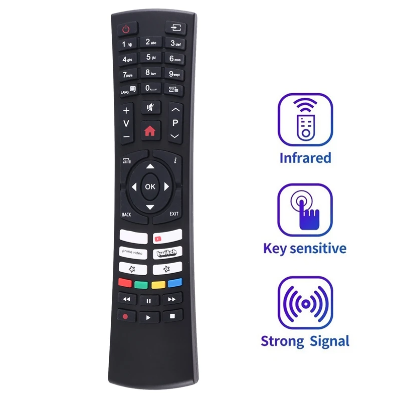 Substituição Controle Remoto para VESTEL Bush TV, TV plástico HD, RC4590TR