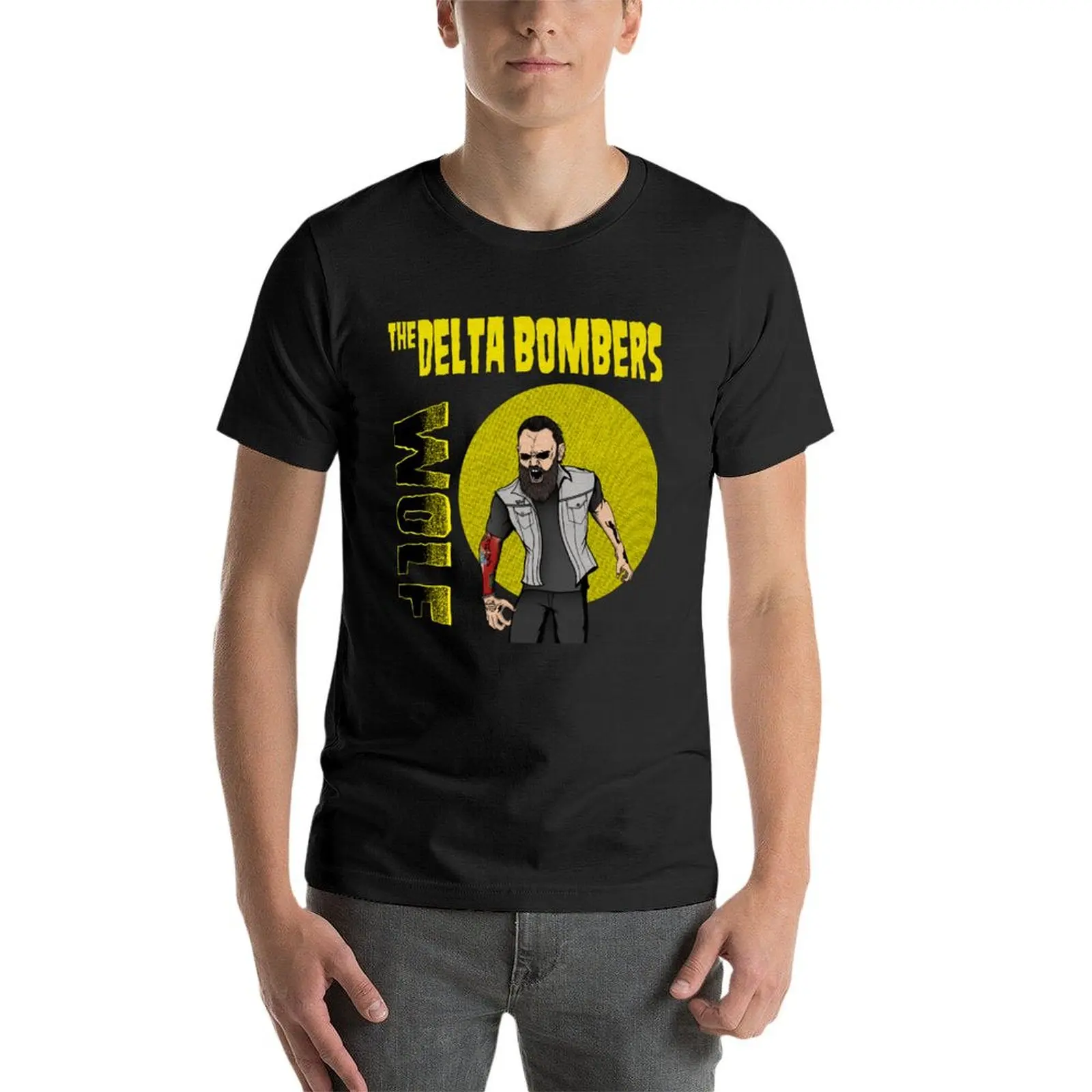 The Delta Bombers T-Shirt for a boy quick drying Short sleeve tee Aesthetic clothing fruit of the loom mens t shirts