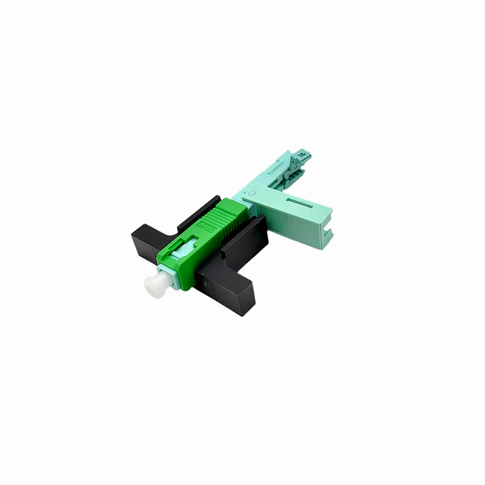 SC UPC/APC Fiber Optic Connector Simplex SM Single Mode Cold Connection Circle/Square FTTH for Drop Fiber Cable