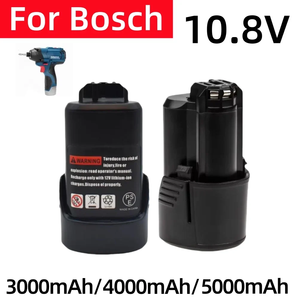 5000mAh para batería Bosch 10,8 V 12V para baterías de iones de litio Bosch BAT412A BAT414 BAT411 BAT412 D-70745 2607336014 BAT420 GSR 120-LI