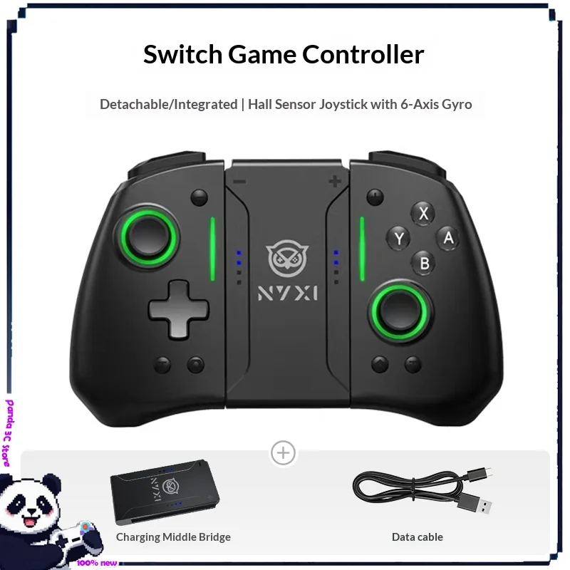 

Nyxi Switch Game Controller Suitable For Nintendo Joycon Ns2 Wireless Bluetooth Oled Metal Joystick Cap Split Retro Gamepad Gift