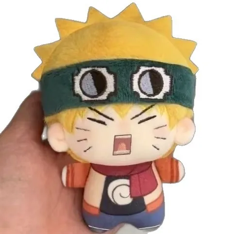 10 cm Anime Naruto Q Version Kawaii Baumwolle Puppe Modell Spielzeug Rucksack Anhänger Dekoration Schreibtisch Dekor Sammler Geschenke