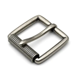 1piece 40mm Alloy Belt Buckle Men's Roller Pin Buckle Waistband Head Leather Craft Belt Parts Accessories Bronze Silver