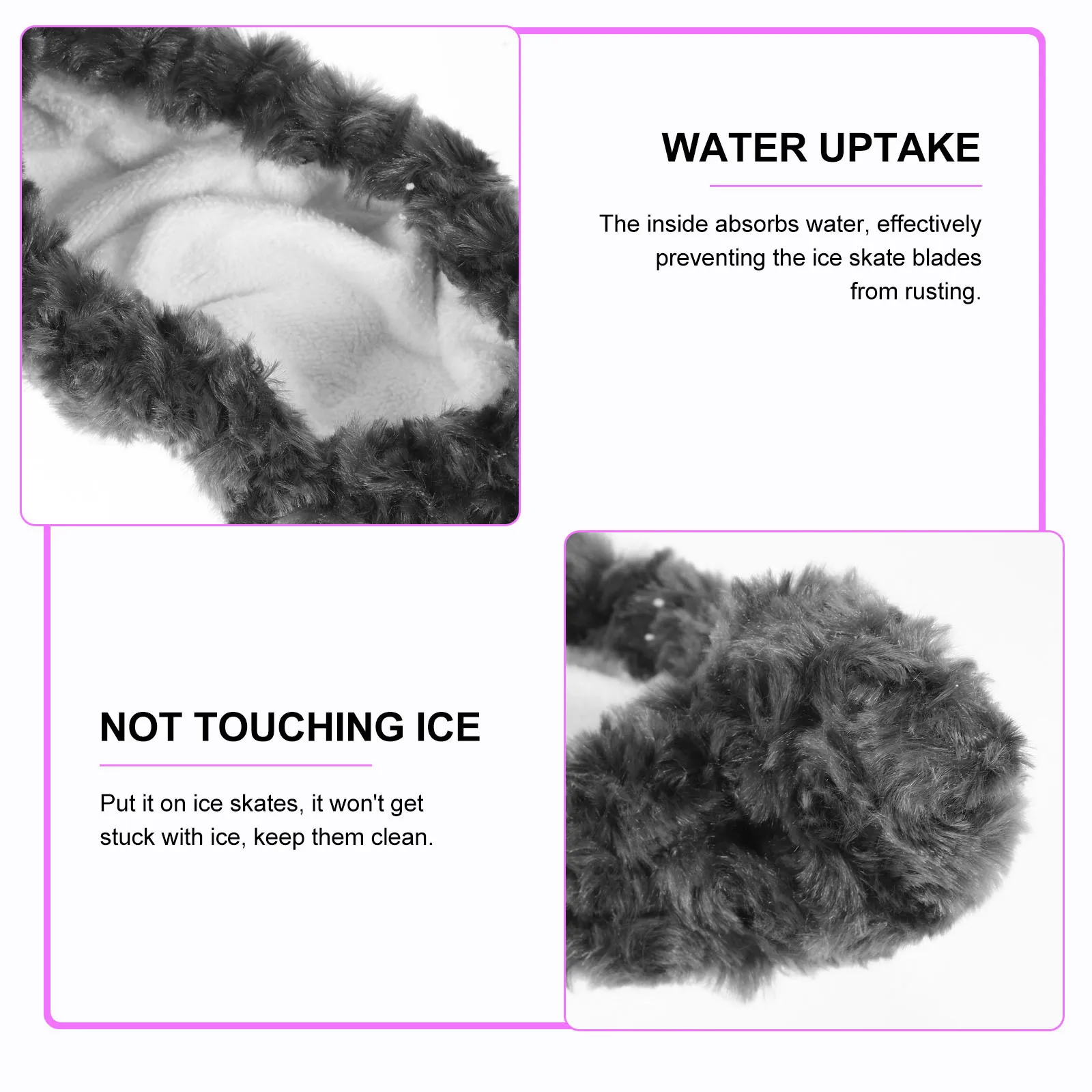 

1 Pair Skate Blades Covers Ice Skating Guards Professional Lightweight Durable Protector For Hockey Figure Skating Team Sports