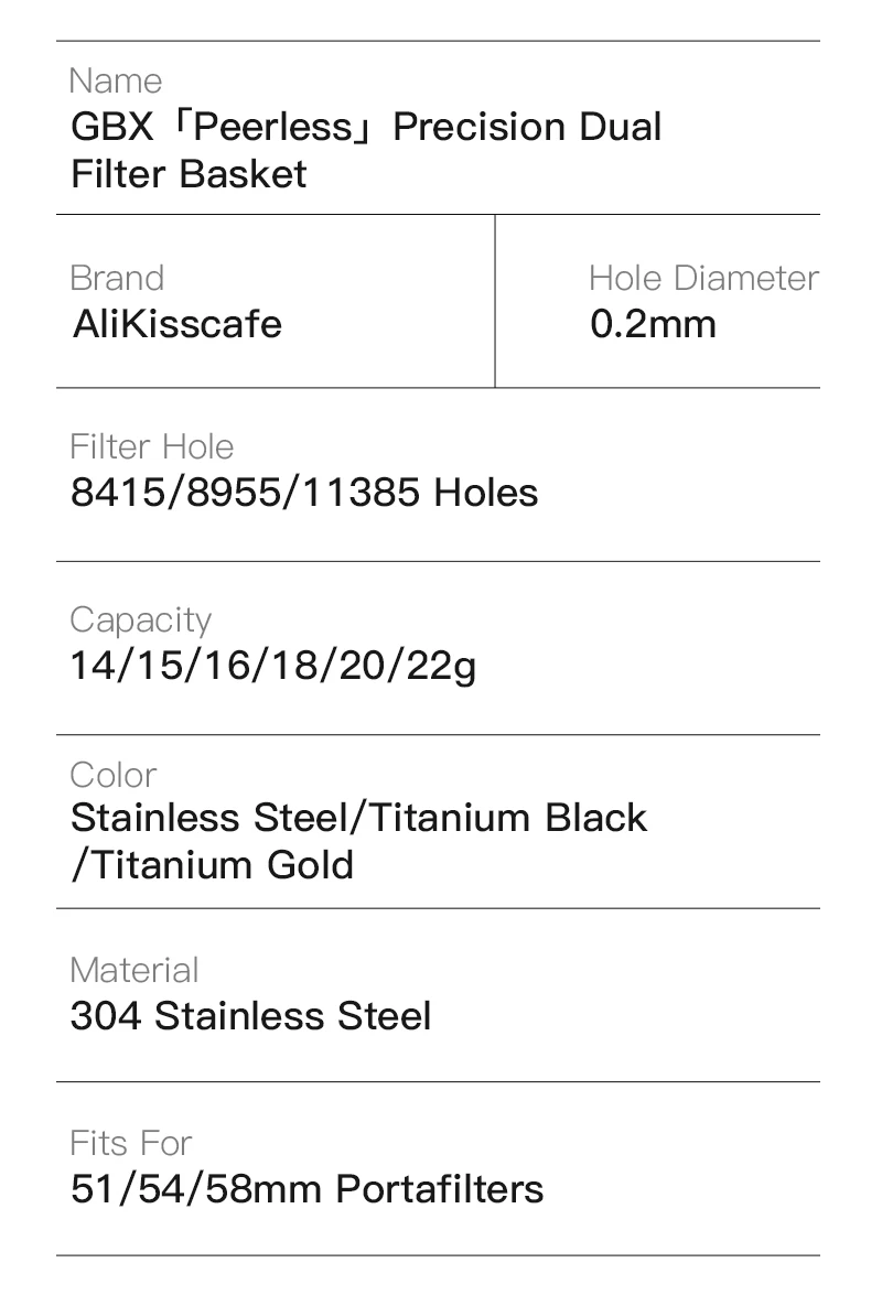 AliKisscafe 51 mm 54 mm 58 mm Espresso-Filterkorb, präzise, ​​passend für Delonghi Breville E61 Siebträger, Kaffeezubehör, Barista-Werkzeuge – Detail 13