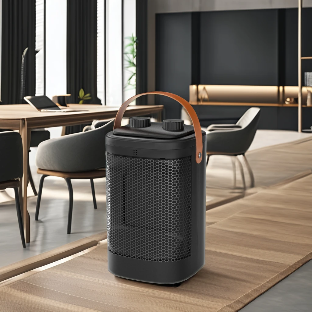 

Портативный электрический обогреватель 1500 Вт для дома, офиса, сада, быстрый нагрев, PTC, керамика, 3 скорости, пульт дистанционного управления, ЕС, зимнее тепло, ванная комната