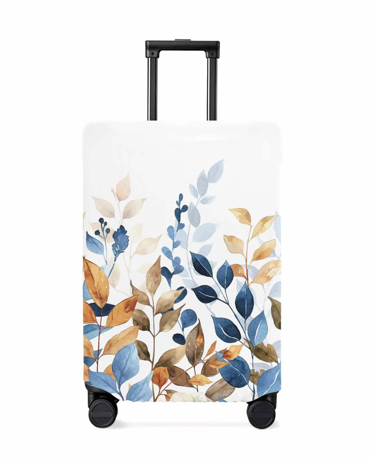 

Thanksgiving Autumn Leaves Stretch Suitcase Protector Baggage Dust Case Cover For 18-32 Inch Travel