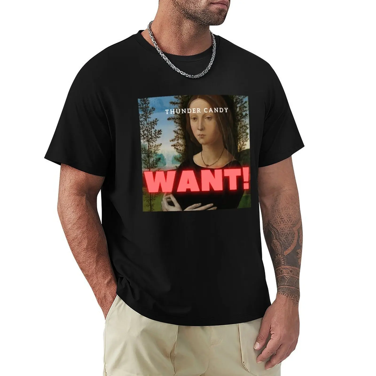 thundercandy - want! T-Shirt Breathable Mesh Panel T-Shirt